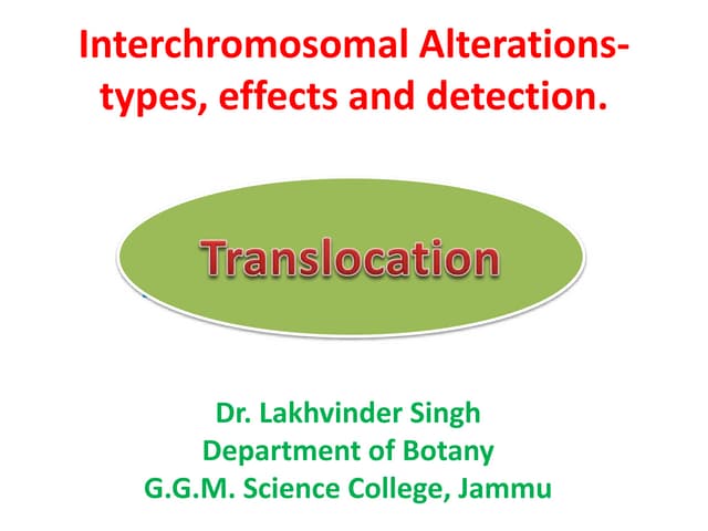 Translocation