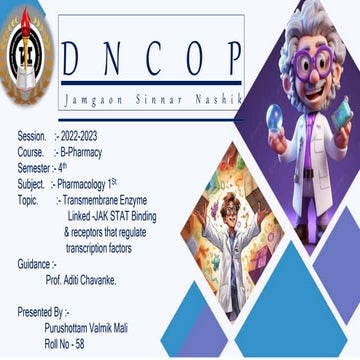 Transmembrane Enzyme Linked receptors Transmembrane JAK-STAT binding receptor...