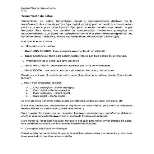 Transmisión de datos progra