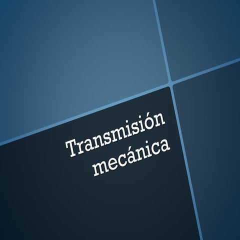 Transmisión mecánica