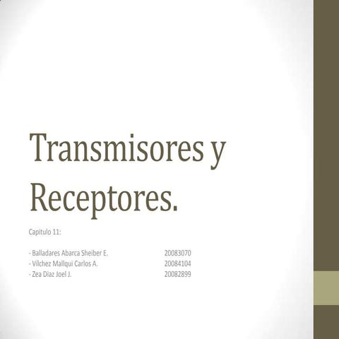 Transmisores y receptores RF