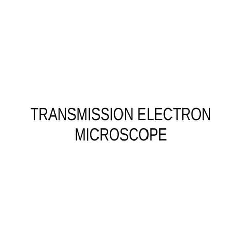 Transmission electron microscope