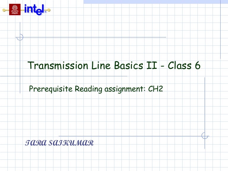 Transmission Line Basics