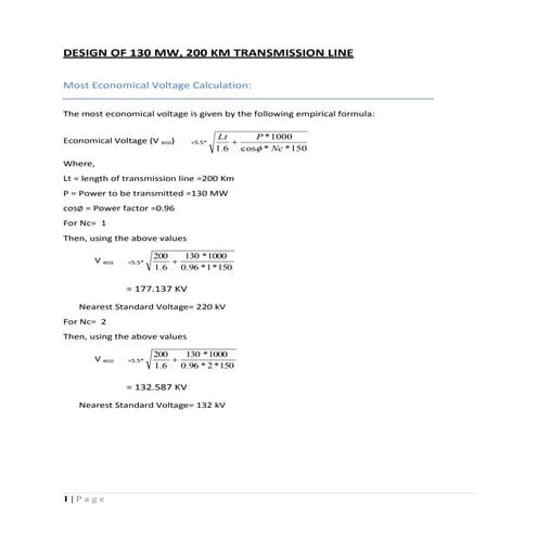 Transmission and distribution line design final