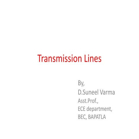 Transmission lines
