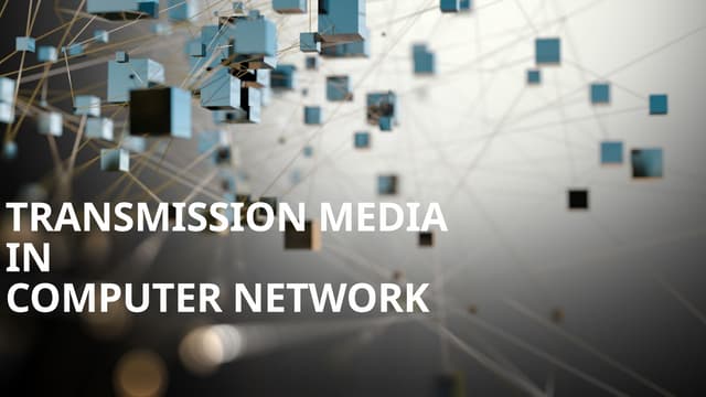 TRANSMISSION MEDIA in Information Technology.pptx