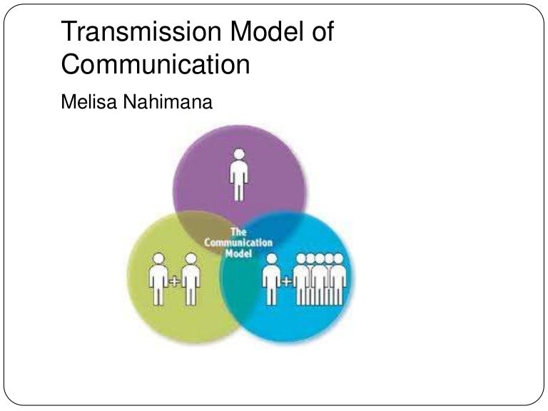 Transmission model of communication
