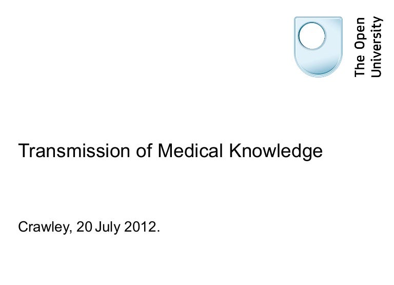 Transmission of medical knowledge