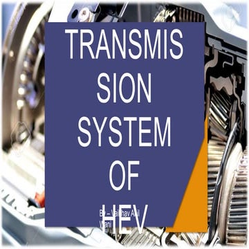Transmission system of HEV