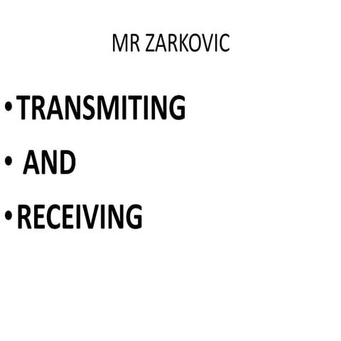 Transmiting and rec