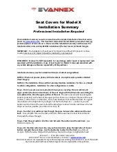 Seat Covers for Tesla Model X 6 Sea...