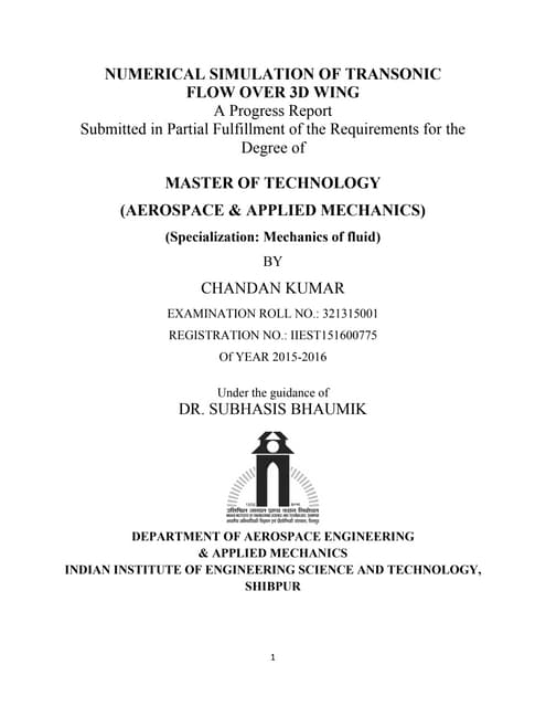 Study of Flow Over Supercritical Airfoil and it’s Comparison with NACA ...