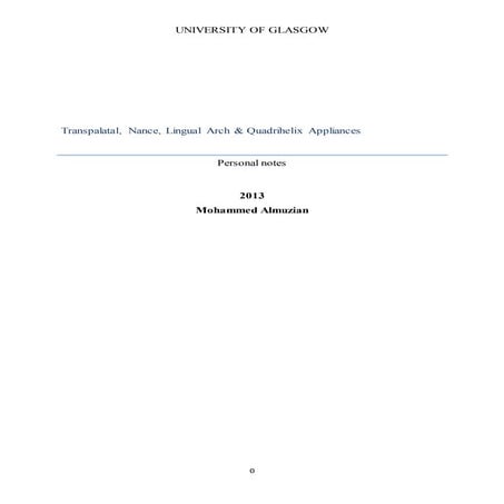 Transpalatal, nance, lingual arch, quadhelix appliances for orthodontists by ...
