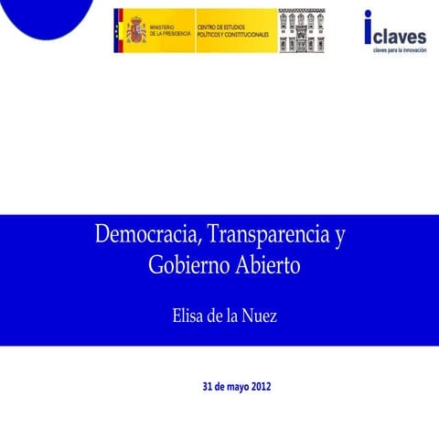 Aplicación de los principios de Open Government a las políticas ...