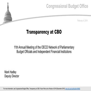 Transparency at CBO