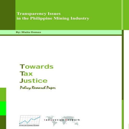 Transparency Issues in the Philippine Mining Industry