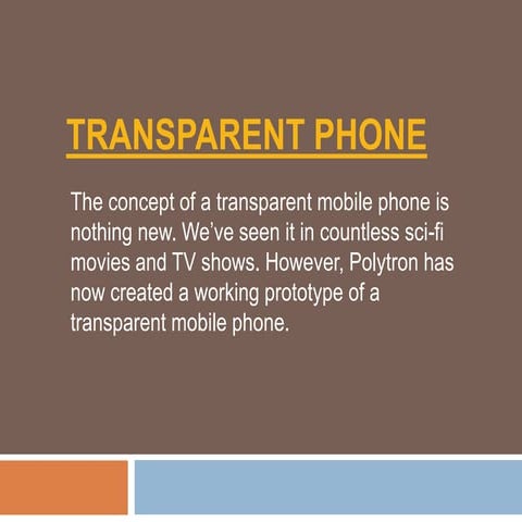 Transparent phone | PPTX