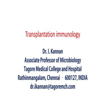 Transplantation immunology 
