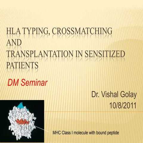 Transplantation in sensitized patients(seminar)