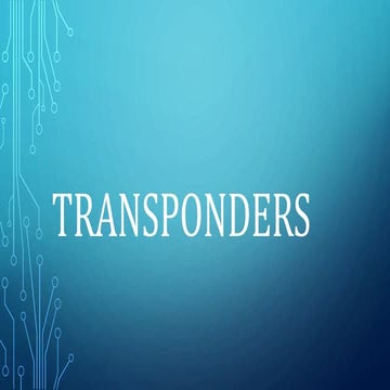Transponders | PPTX
