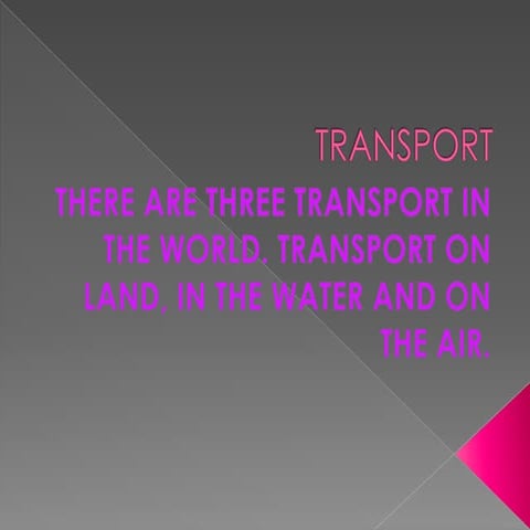 Transport | PPTX