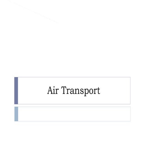 Modes of Transportation