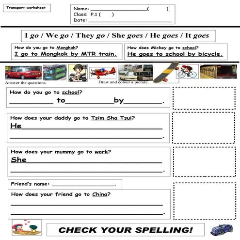 Transport Worksheet Transportation Worksheets For Kindergarten And
