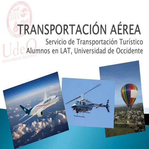 Transportación aérea