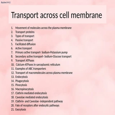 Transport across cell membrane (Diffusion, Active and Passive transport,Endoc...