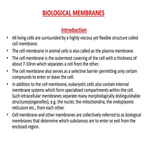 Transport across membrane