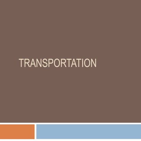 Transportation