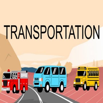 Means of Transportation_ex, car, bus, bicycle, | PPTX