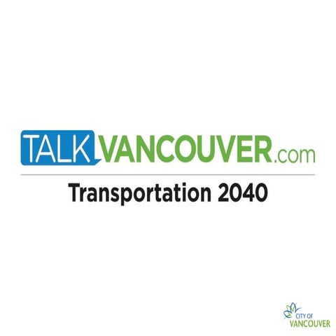 Transportation 2040 - Moving Forward (And Some Ideas)