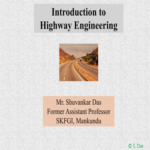 Transportation and highway engineering part 1 