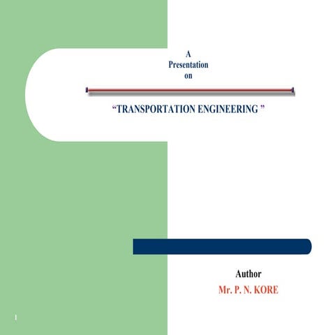Transportation engineering