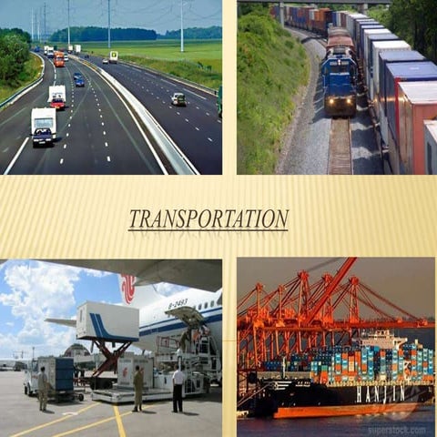 Transportation final ppt hemant n kt colg thane