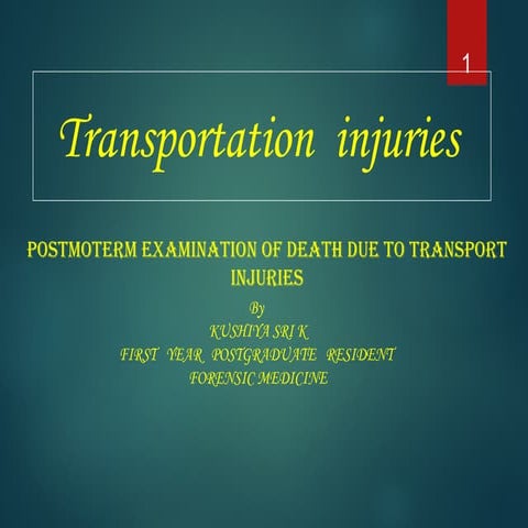 transportation injury presentatiomn 12345