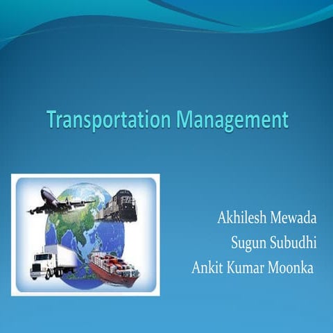 Transportation management