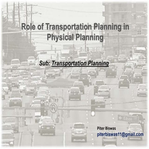 Transportation planning