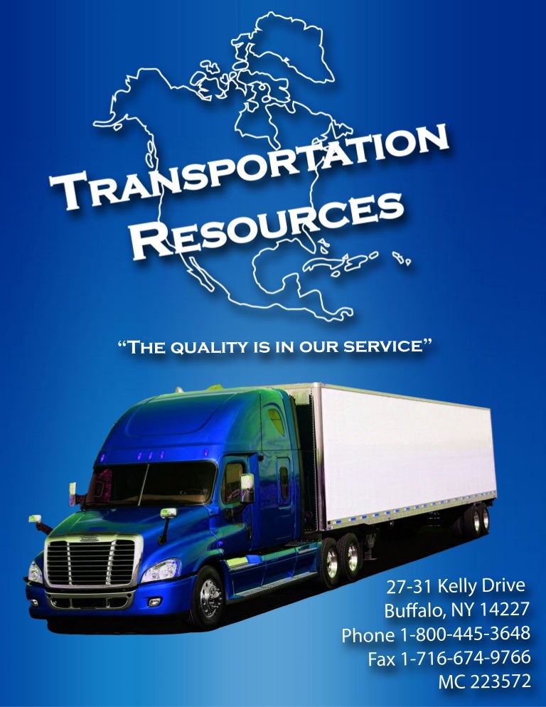 Transportation resources the quality is in our service