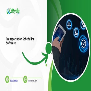 Transportation Scheduling Software QRYDE | PPT