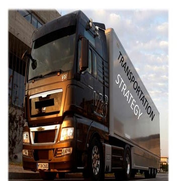 Transportation strategy