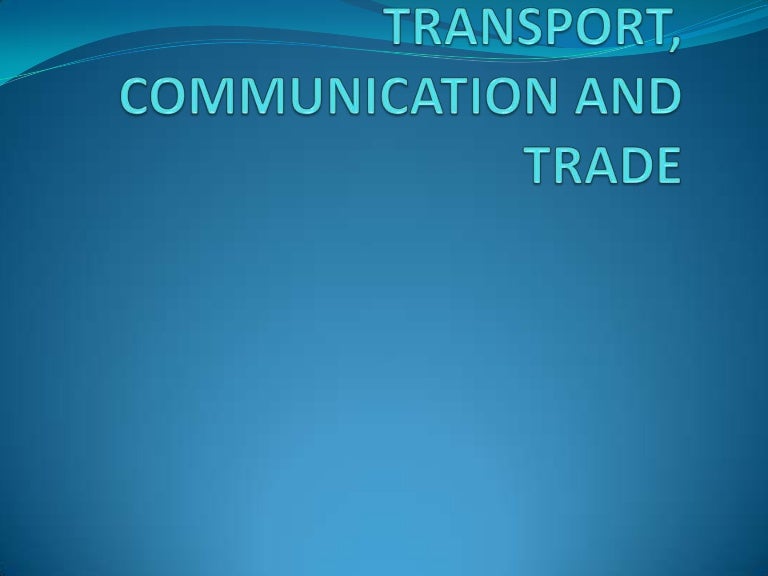 and trade for class 8