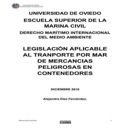 Transporte de mercancias peligrosas en contenedores