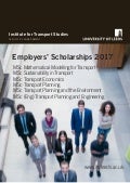 Transport Employers' Scholarships 2017