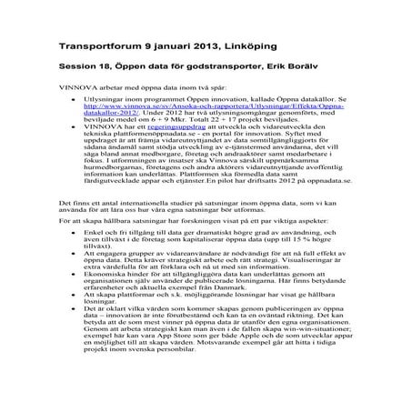 Session 18 Erik Borälv