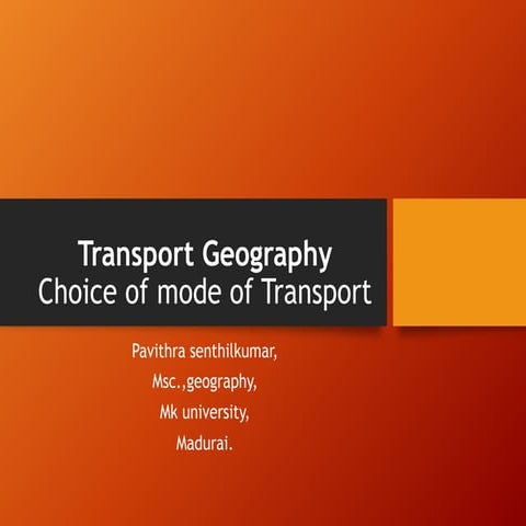 Transport geography