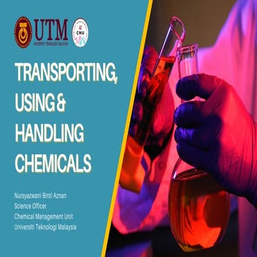 Comprehensive Guide to Safe Handling, Transporting, and Emergency ...