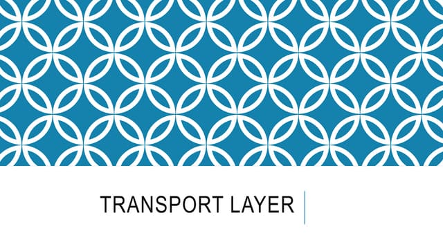 Transport layer