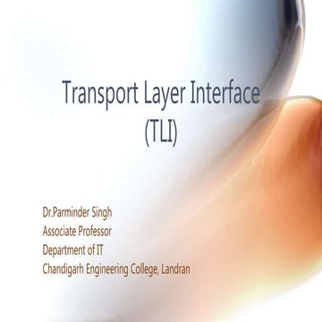 Transport layer interface 